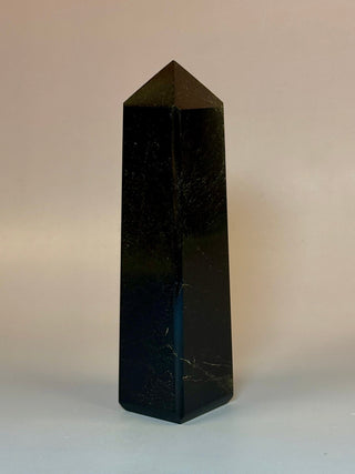 BLACK TOURMALINE TOWER (1) tumble stone The Crystal Avenues 