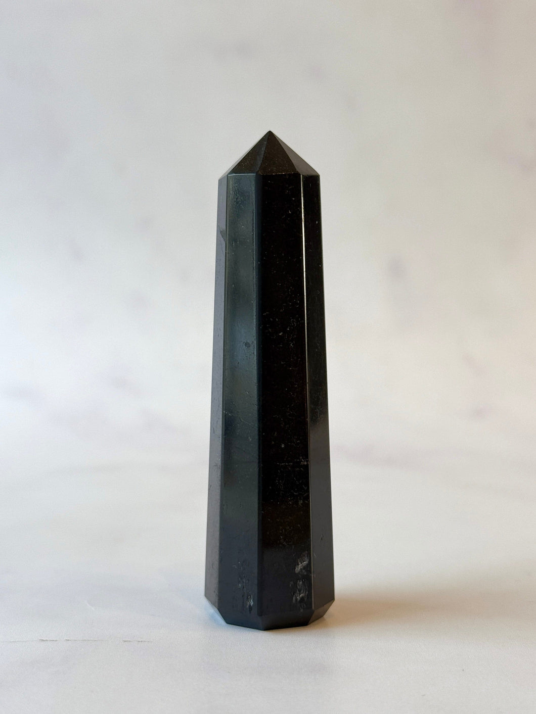 BLACK TOURMALINE TOWER (4) tumble stone The Crystal Avenues 