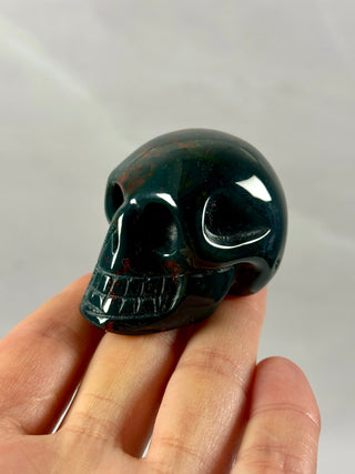 BLOODSTONE SKULL CARVING (1) Heart The Crystal Avenues 