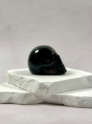 BLOODSTONE SKULL CARVING (1) Heart The Crystal Avenues 