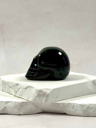 BLOODSTONE SKULL CARVING (1) Heart The Crystal Avenues 