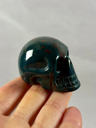 BLOODSTONE SKULL CARVING (1) Heart The Crystal Avenues 
