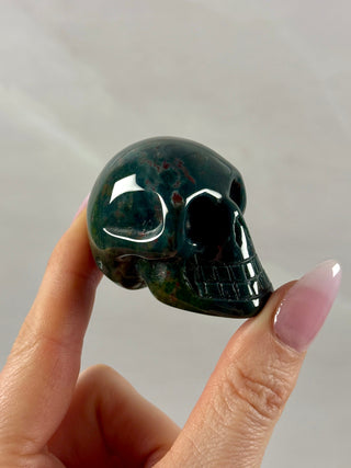 BLOODSTONE SKULL CARVING (2) Heart The Crystal Avenues 