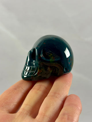 BLOODSTONE SKULL CARVING (2) Heart The Crystal Avenues 