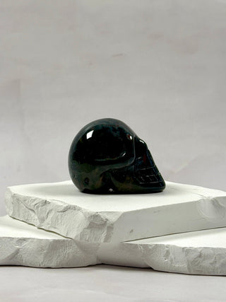 BLOODSTONE SKULL CARVING (2) Heart The Crystal Avenues 