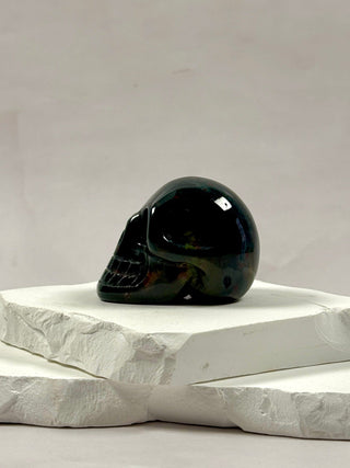 BLOODSTONE SKULL CARVING (2) Heart The Crystal Avenues 