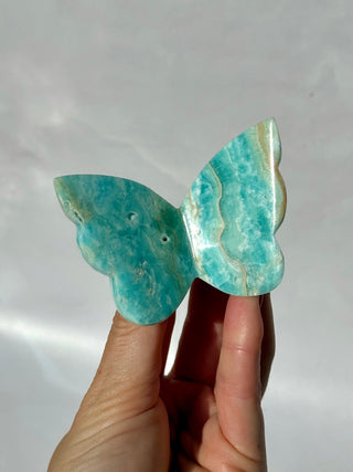 BLUE ARAGONITE BUTTERFLY (1) The Crystal Avenues 