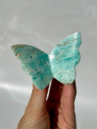 BLUE ARAGONITE BUTTERFLY (2) The Crystal Avenues 