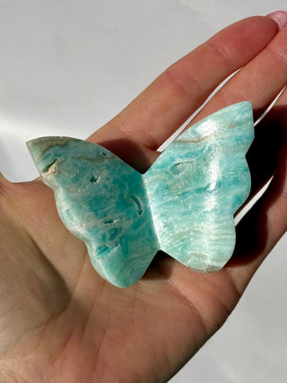 BLUE ARAGONITE BUTTERFLY (2) The Crystal Avenues 