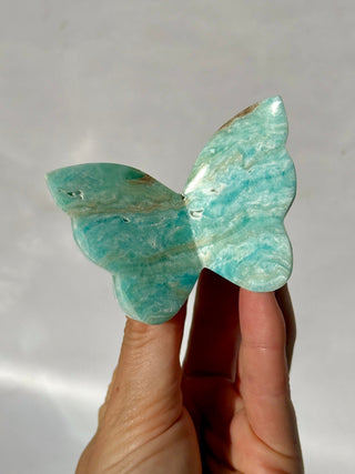 BLUE ARAGONITE BUTTERFLY (3) The Crystal Avenues 