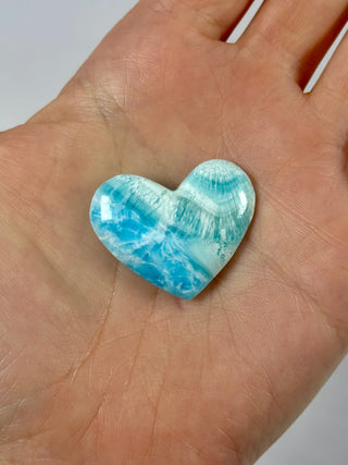 BLUE ARAGONITE HEART (10) The Crystal Avenues 