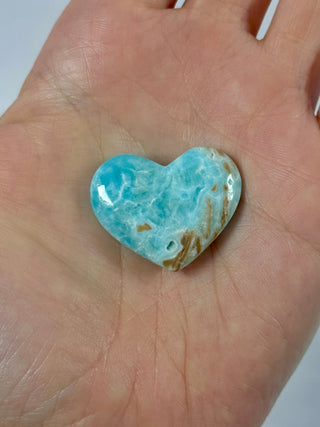 BLUE ARAGONITE HEART (11) The Crystal Avenues 