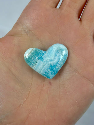 BLUE ARAGONITE HEART (13) The Crystal Avenues 