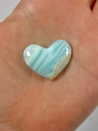 BLUE ARAGONITE HEART (14) The Crystal Avenues 