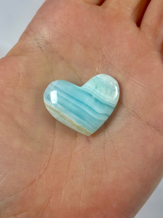 BLUE ARAGONITE HEART (14) The Crystal Avenues 