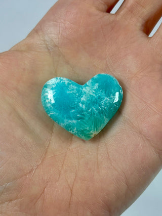 BLUE ARAGONITE HEART (5) The Crystal Avenues 