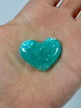 BLUE ARAGONITE HEART (5) The Crystal Avenues 