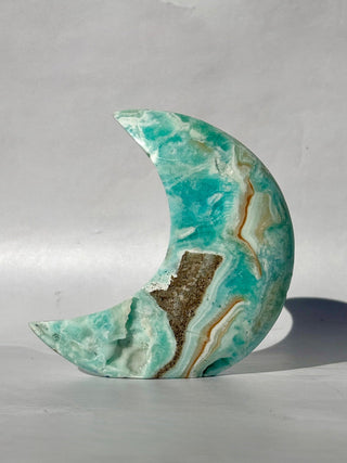 BLUE ARAGONITE MOON (1) The Crystal Avenues 