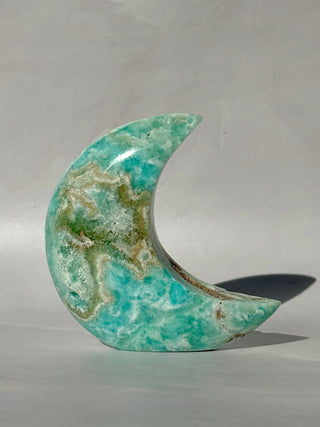 BLUE ARAGONITE MOON (1) The Crystal Avenues 
