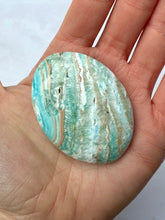 Load image into Gallery viewer, BLUE ARAGONITE PALM STONE (2) Palm stone The Crystal Avenues 
