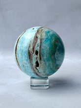 Load image into Gallery viewer, BLUE ARAGONITE SPHERE (1) sphere The Crystal Avenues 
