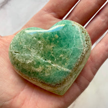 Load image into Gallery viewer, BLUE GREEN ARAGONITE HEART (4) The Crystal Avenues 
