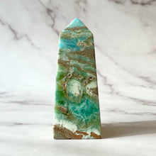 Load image into Gallery viewer, BLUE GREEN ARAGONITE TOWER (7) The Crystal Avenues 
