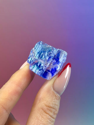 BLUE HALITE - TURKEY (2) Raw Crystal The Crystal Avenues 