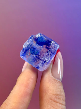 BLUE HALITE - TURKEY (2) Raw Crystal The Crystal Avenues 