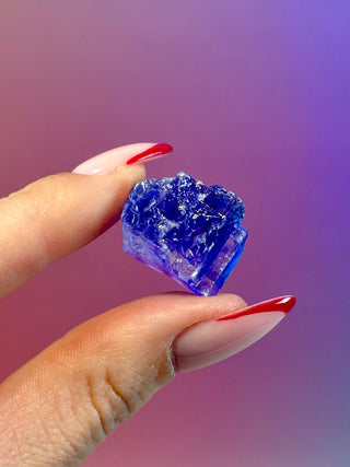 BLUE HALITE - TURKEY (4) Raw Crystal The Crystal Avenues 