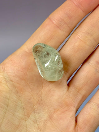 BLUE TOPAZ (2) Tumble Stone The Crystal Avenues 