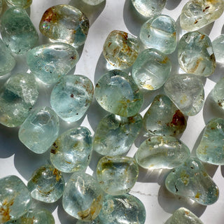 BLUE TOPAZ TUMBLE STONE Tumble Stone The Crystal Avenues 