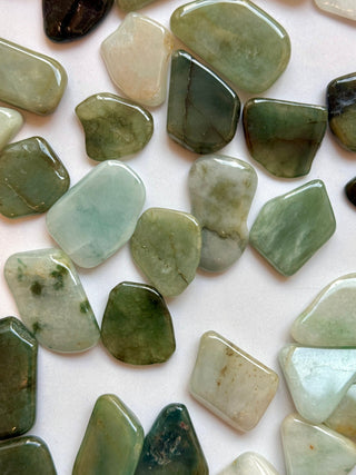 BURMA JADE TUMBLE STONE Tumble Stone The Crystal Avenues 