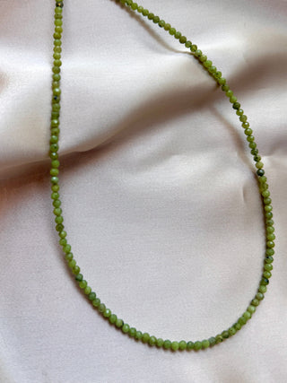 CANADIAN JADE FACET CHOKER NECKLACE Necklace The Crystal Avenues 