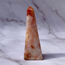 Load image into Gallery viewer, CARNELIAN OBELISK (2) tumble stone The Crystal Avenues 
