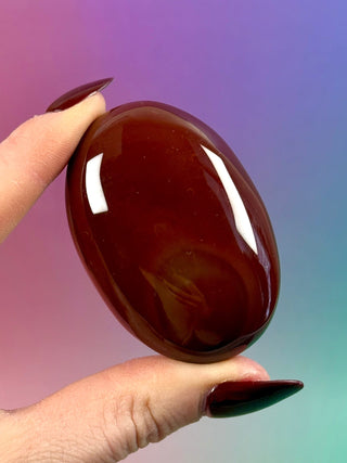 CARNELIAN PALM STONE (1) The Crystal Avenues 