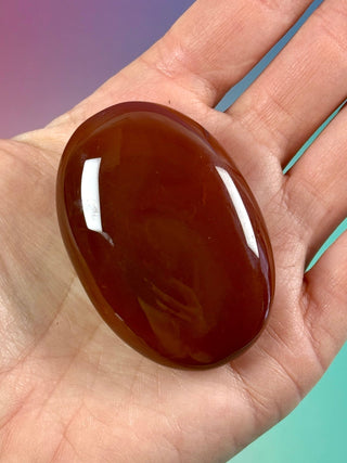 CARNELIAN PALM STONE (2) The Crystal Avenues 