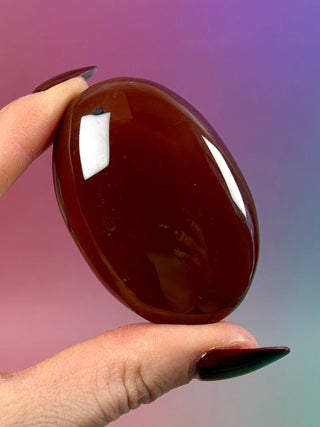 CARNELIAN PALM STONE (3) The Crystal Avenues 