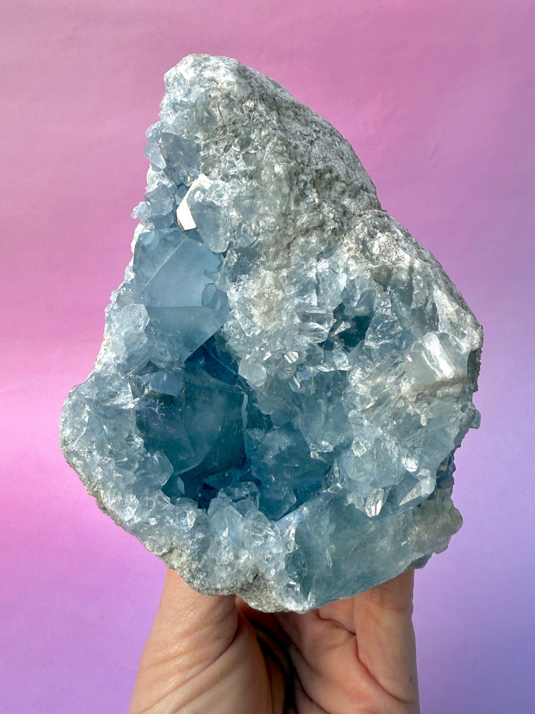 CELESTITE CLUSTER (1) Cluster The Crystal Avenues 