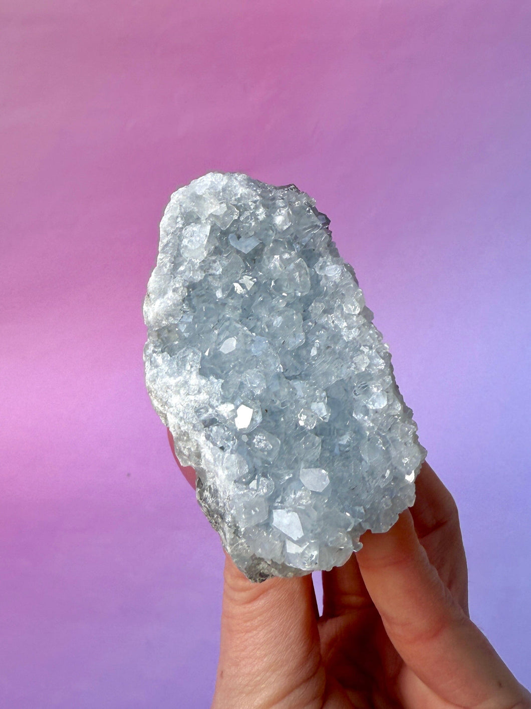 CELESTITE CLUSTER (14) Cluster The Crystal Avenues 