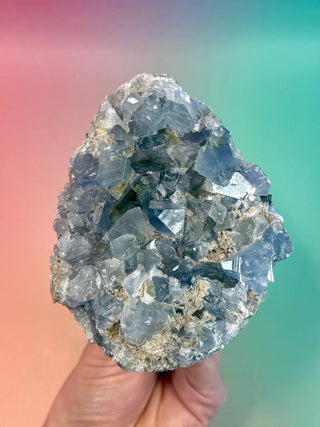 CELESTITE CLUSTER (3) Cluster The Crystal Avenues 