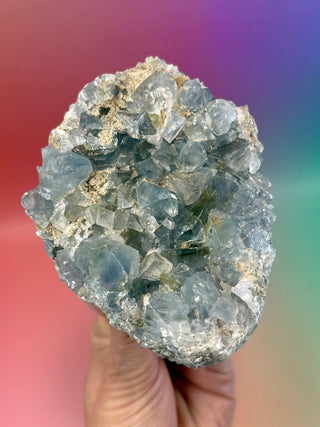 CELESTITE CLUSTER (3) Cluster The Crystal Avenues 