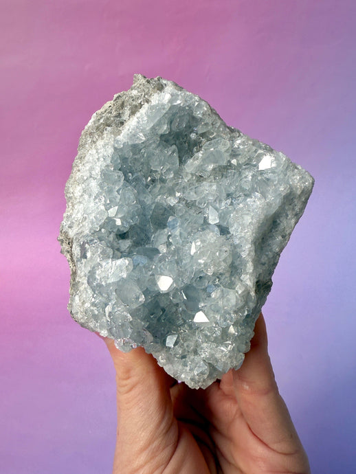 CELESTITE CLUSTER (3) Cluster The Crystal Avenues 