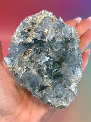CELESTITE CLUSTER (3) Cluster The Crystal Avenues 