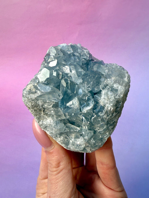 CELESTITE CLUSTER (6) Cluster The Crystal Avenues 