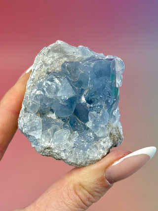 CELESTITE CLUSTER (8) Cluster The Crystal Avenues 