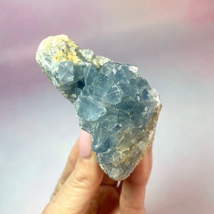 CELESTITE CLUSTER (Q) Cluster The Crystal Avenues 