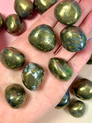 CHALCOPYRITE TUMBLE STONE Tumble Stone The Crystal Avenues 