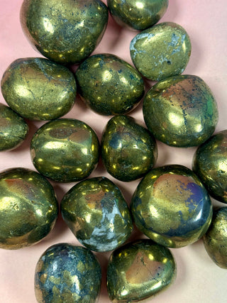 CHALCOPYRITE TUMBLE STONE Tumble Stone The Crystal Avenues 