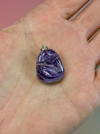 CHAROITE 925 STERLING SILVER PENDANT (4) Necklace The Crystal Avenues 